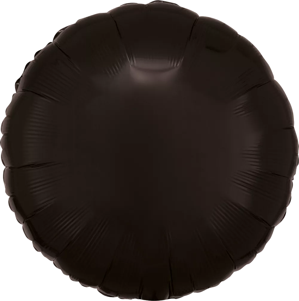 Anagram 18 inch Metallic Black Circle Foil Balloon