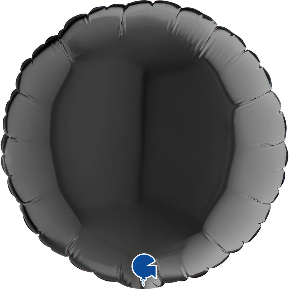 09104k-round-09inc-black-b_Grabo 4 inch Black Round Mini Foil Balloon (Air-Filled)
