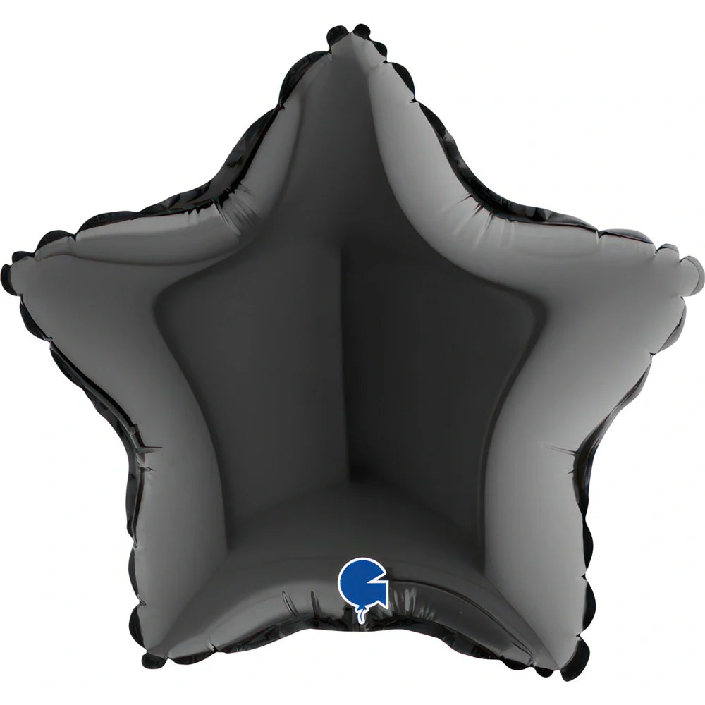 09204k-star-09inc-black-b_Grabo 9 inch Black Star Mini Foil Balloon (Air-Filled)