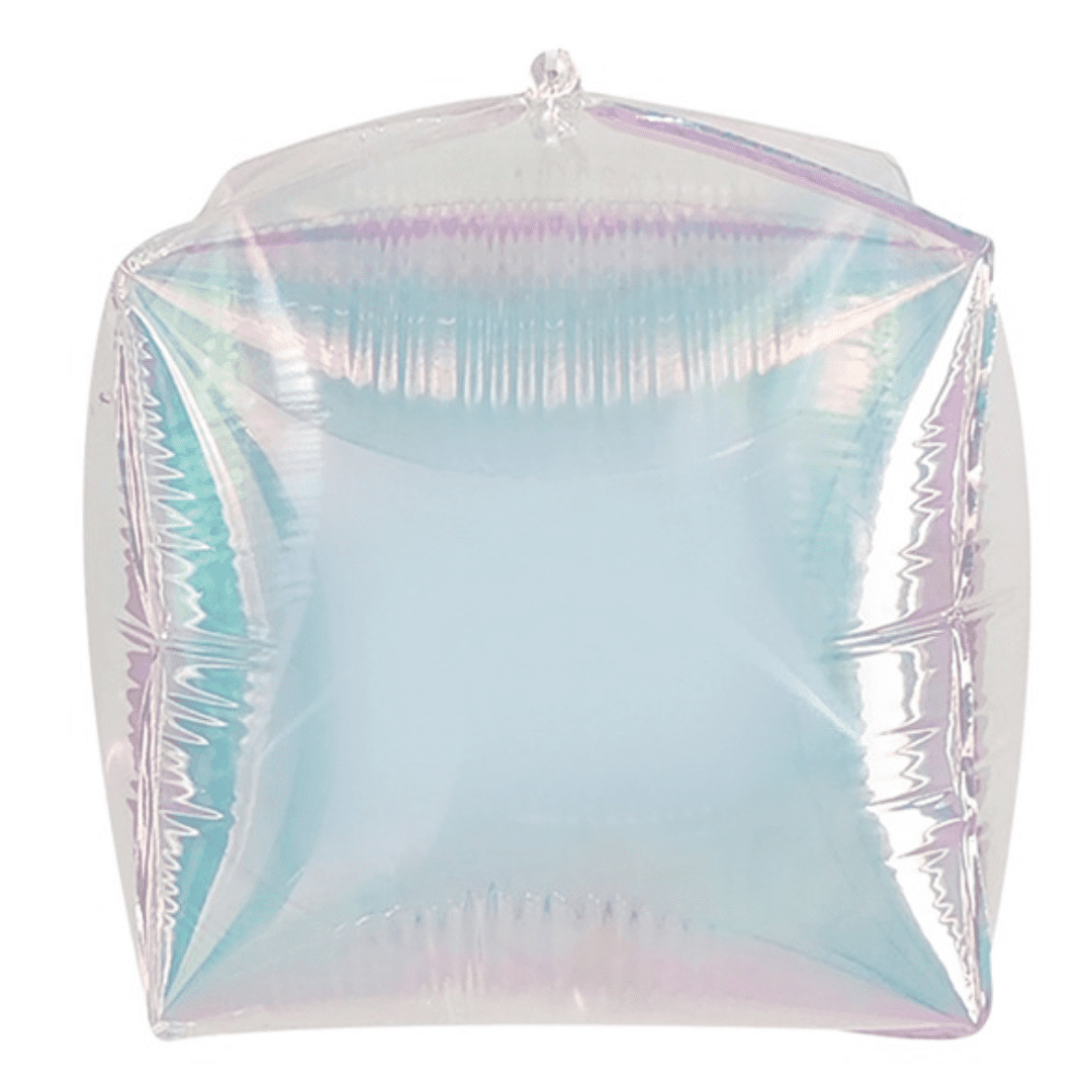 12 inch Iridescent Square Cubed Foil Balloon b
