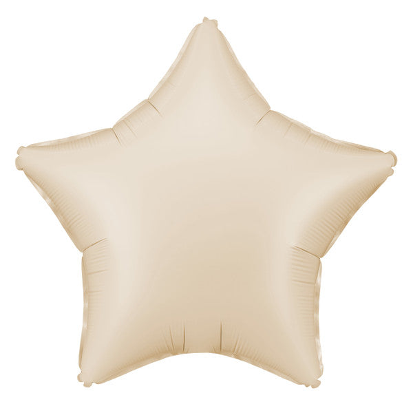 16 inch Matte Beige Star Foil Balloon