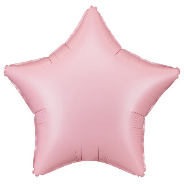 16 inch Matte Light Pink Star Foil Balloon