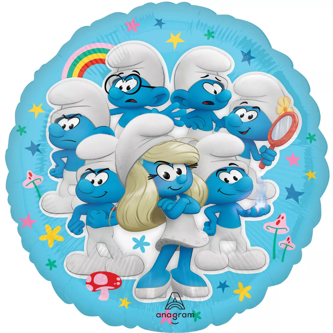 Anagram 18 inch Smurfs Movie Round Foil Balloon