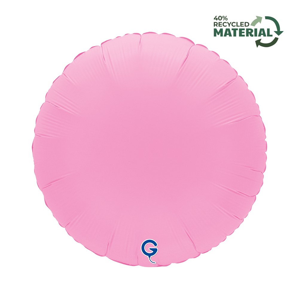 Grabo 18 inch Round Soft Matte Sakura Pink Foil Balloon