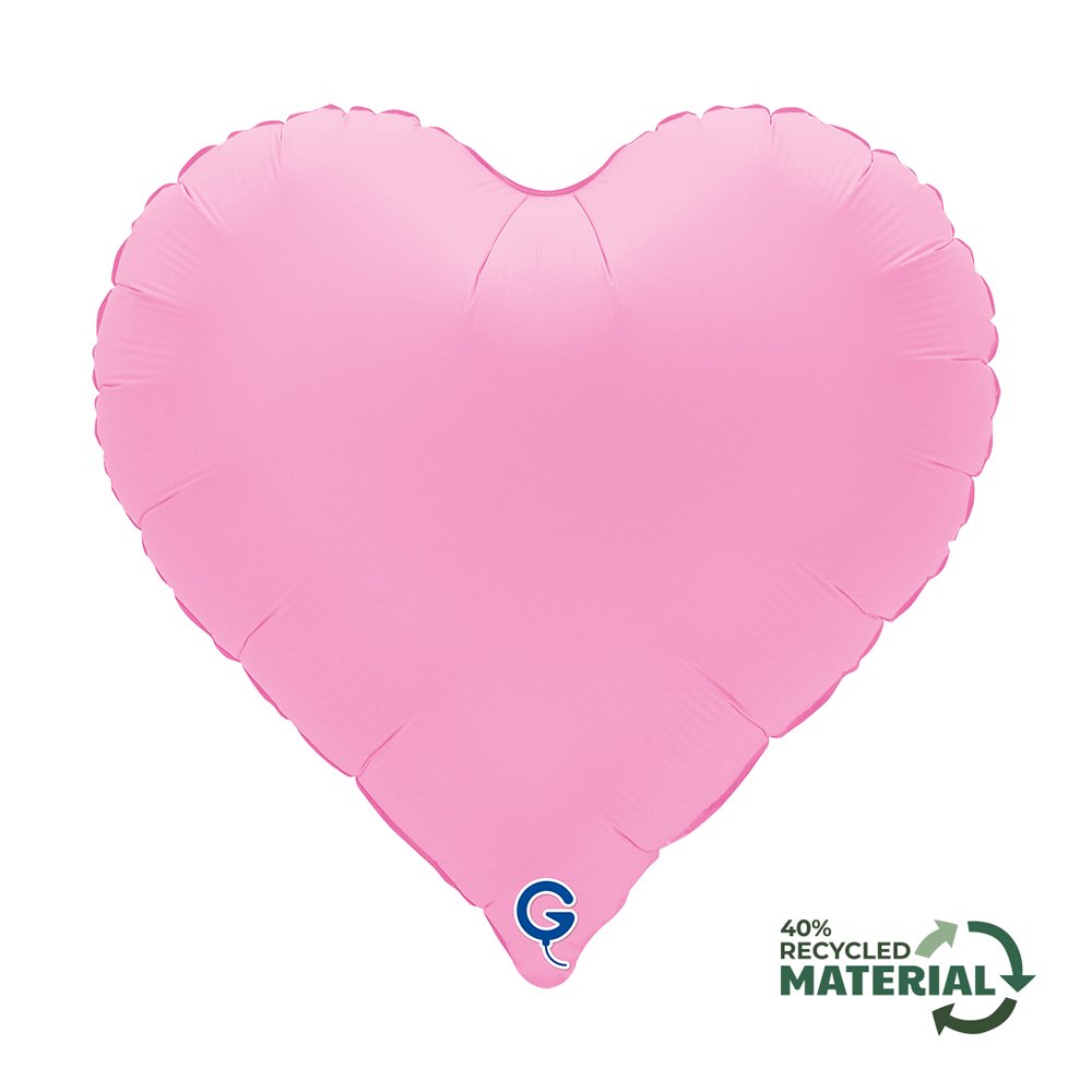Grabo 18 inch Soft Matte Sakura Pink Sweetie Heart Foil Balloon