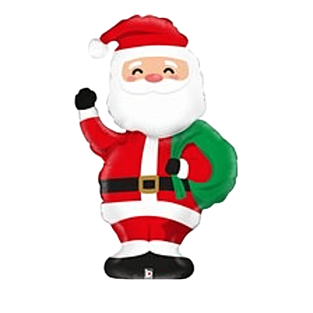 Grabo 14 inch Waving Santa Foil Balloon (unpackaged)_19147