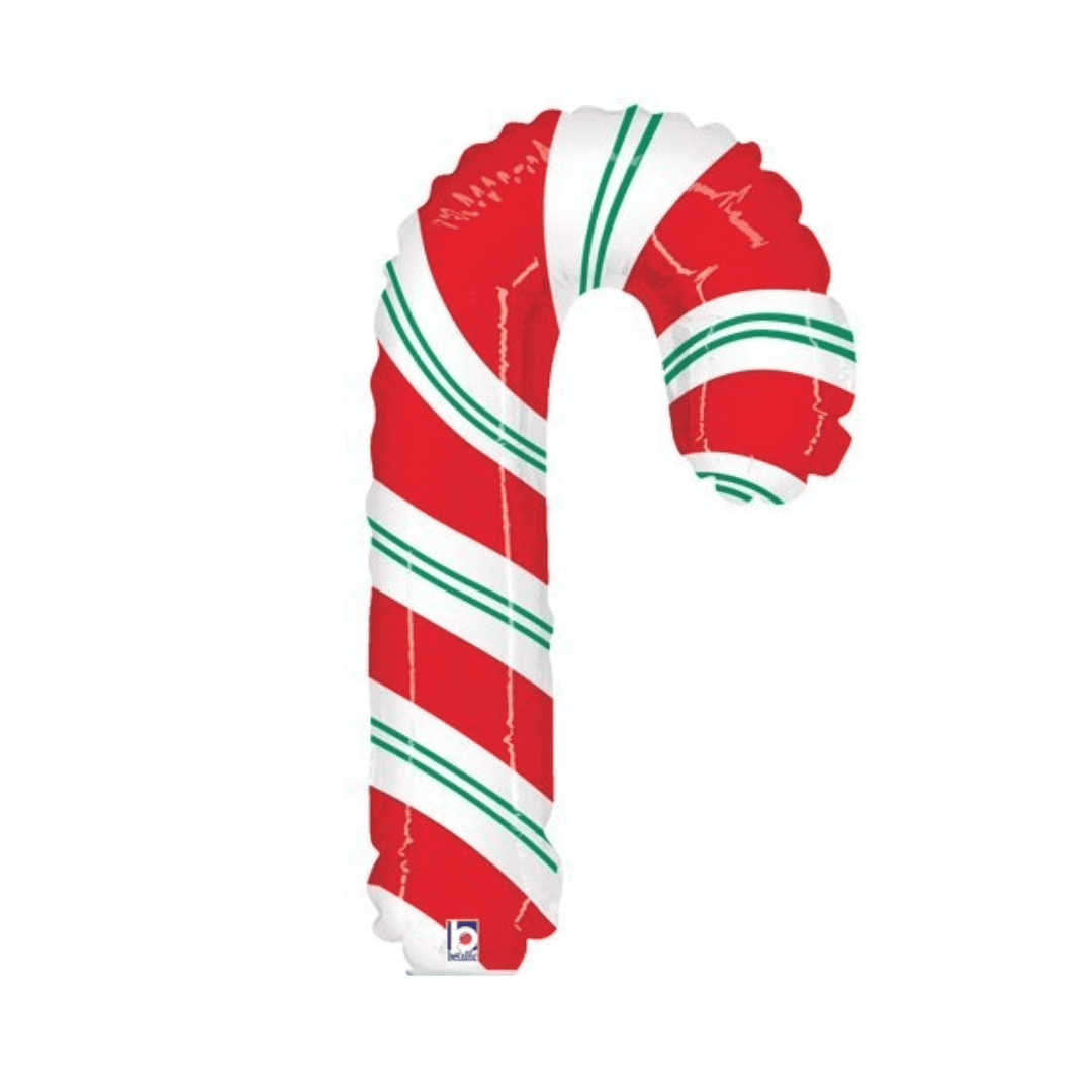19359 Grabo unpackaged red candy cane 14 inch mini foil