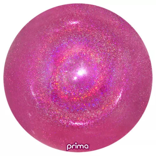 20 inch Hot Pink Glitter Clear Sphere Balloon