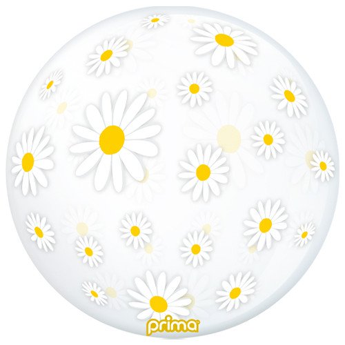 20 inch White Daisies Sphere Balloon