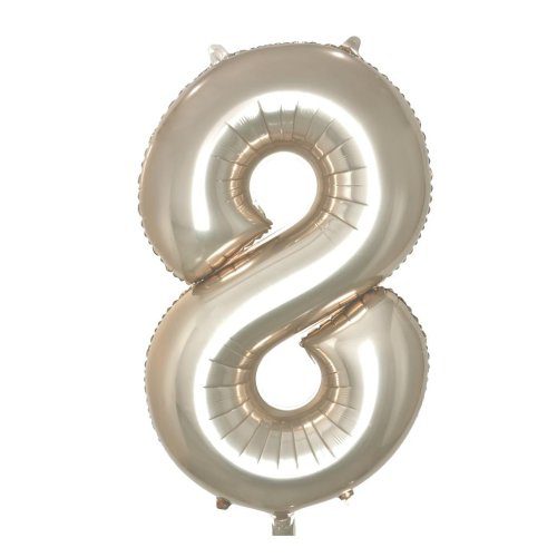 Alpen Decrotex 34 inch Champagne Foil Numbers - 8