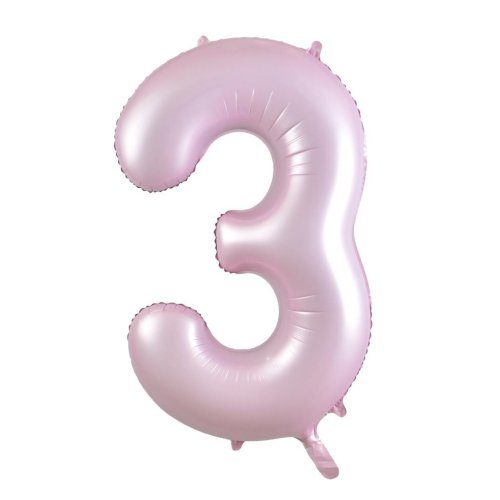 Alpen Decrotex 34 inch Matte Pastel Pink Foil Numbers - 3