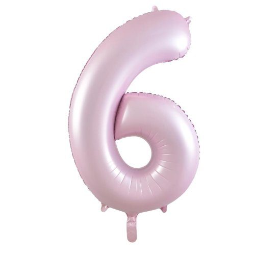 Alpen Decrotex 34 inch Matte Pastel Pink Foil Numbers - 6