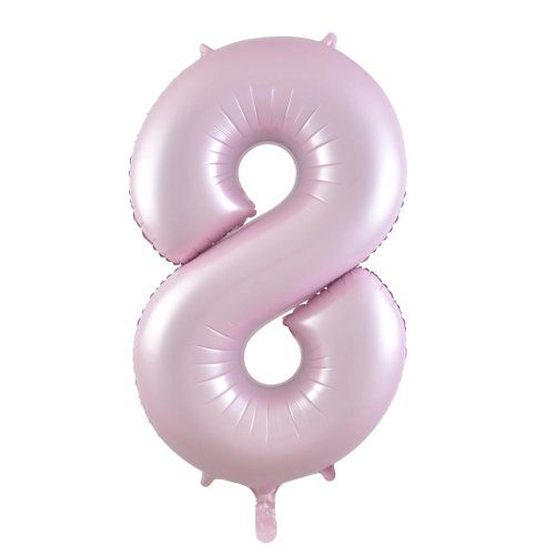 Alpen Decrotex 34 inch Matte Pastel Pink Foil Numbers - 8