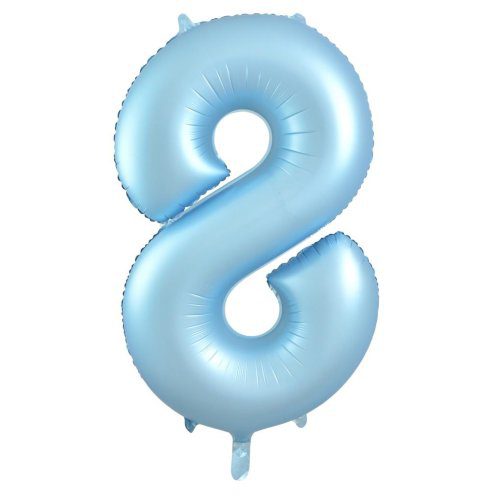 Alpen Decrotex 34 inch Matte Pastel Blue Foil Numbers - 8