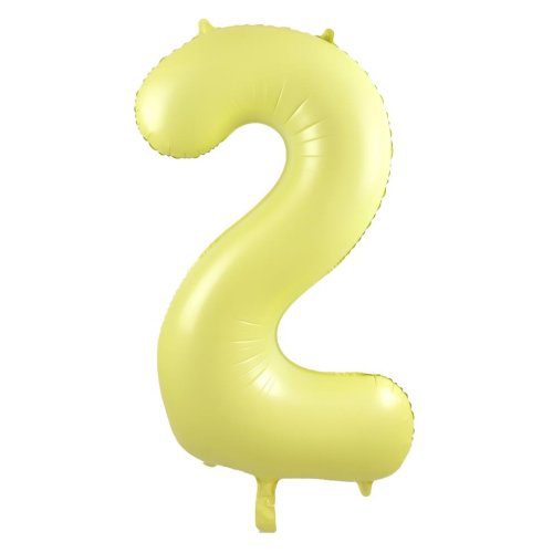 Alpen Decrotex 34 inch Matte Pastel Yellow Foil Numbers - 2