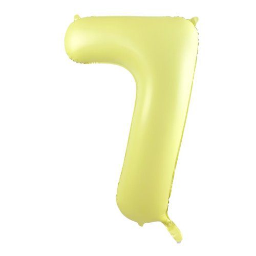 Alpen Decrotex 34 inch Matte Pastel Yellow Foil Numbers - 7