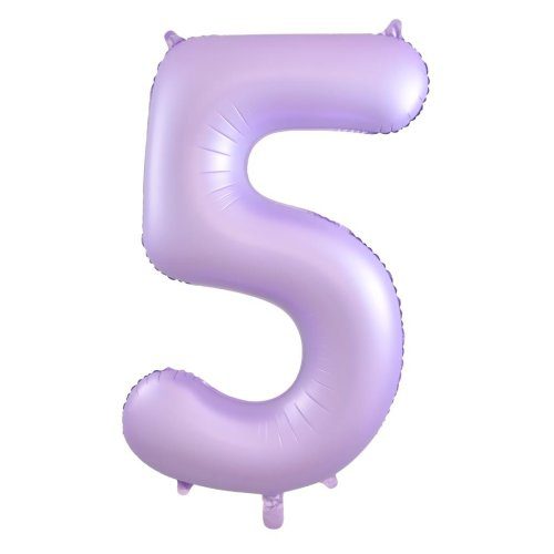 Alpen Decrotex 34 inch Matte Pastel Lilac Foil Numbers - 5