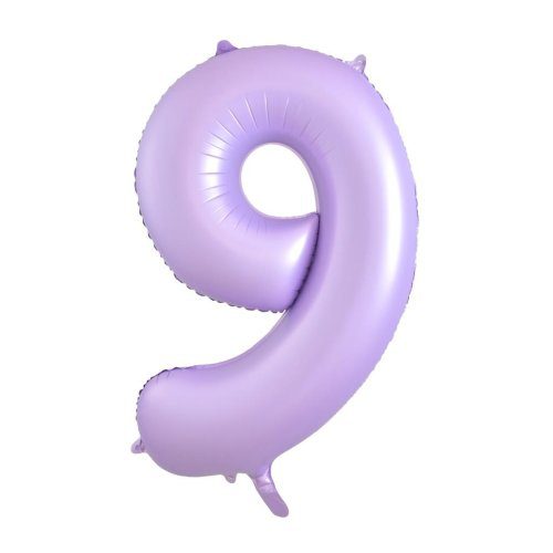 Alpen Decrotex 34 inch Matte Pastel Lilac Foil Numbers - 9