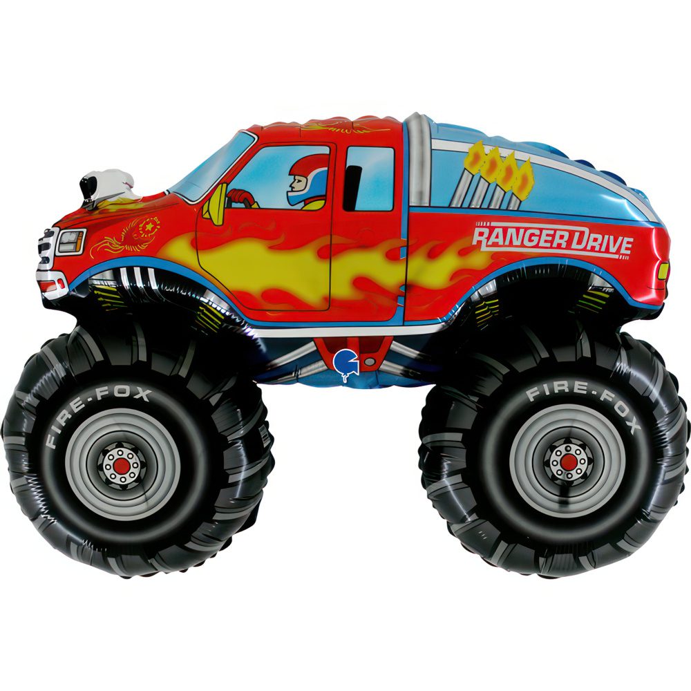 218-ranger-drive-Grabo 38 inch Monster Truck Ranger Drive Foil Balloon
