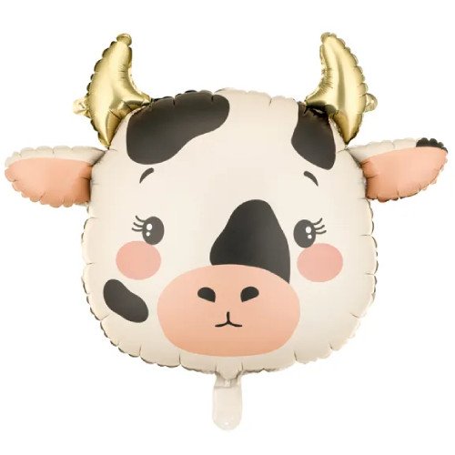 Party Deco 22 inch Cow Head Foil Balloon