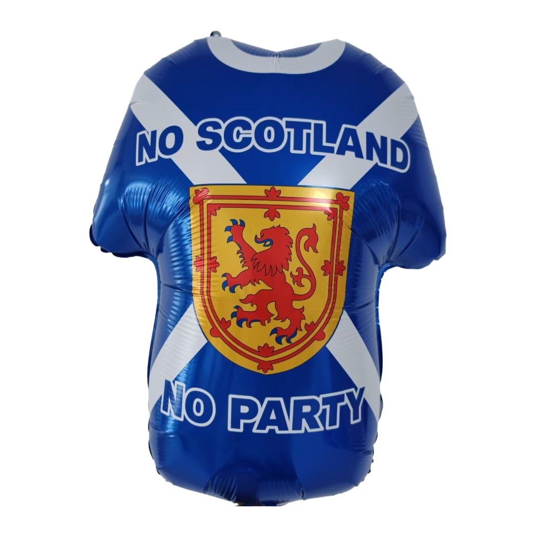 24 inch No Scotland No Party Football Shirt Foil Balloon