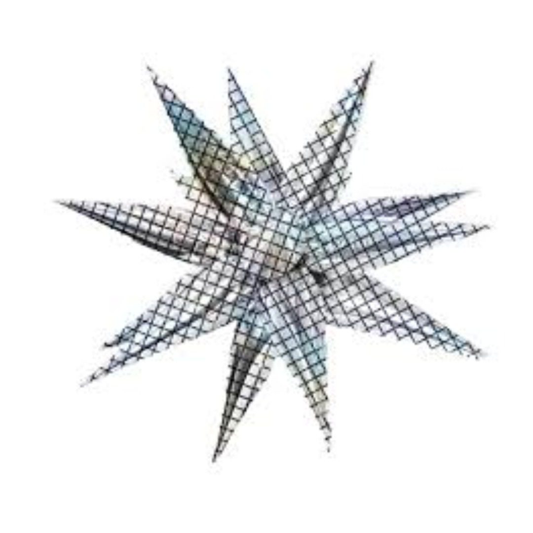 26 inch 12 point Disco Spikey Starburst Foil Balloon
