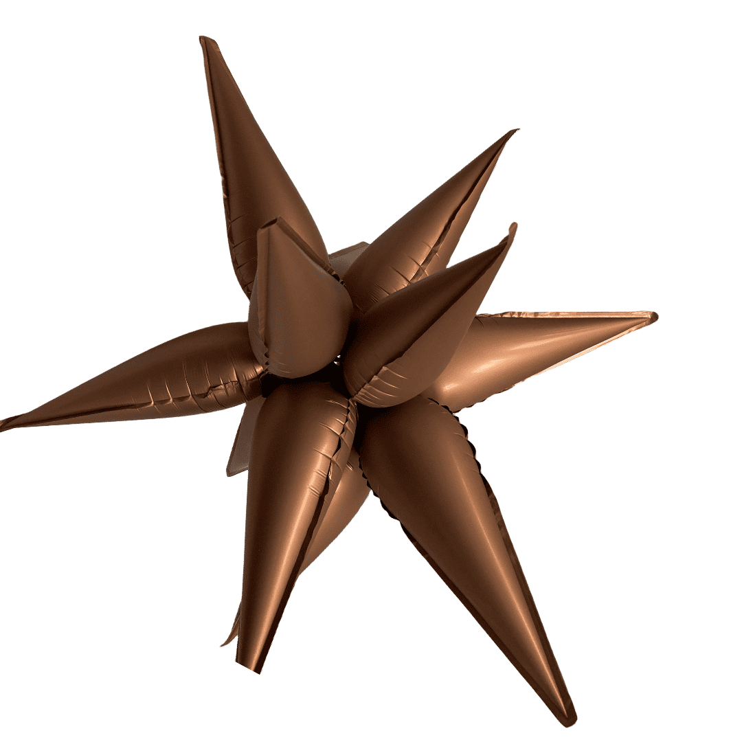 26 inch 12point Spikey Starburst Matte Copper Foil Balloon