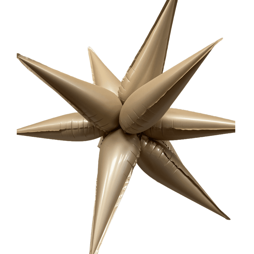 26 inch 12point Spikey Starburst Matte Nude Foil Balloon