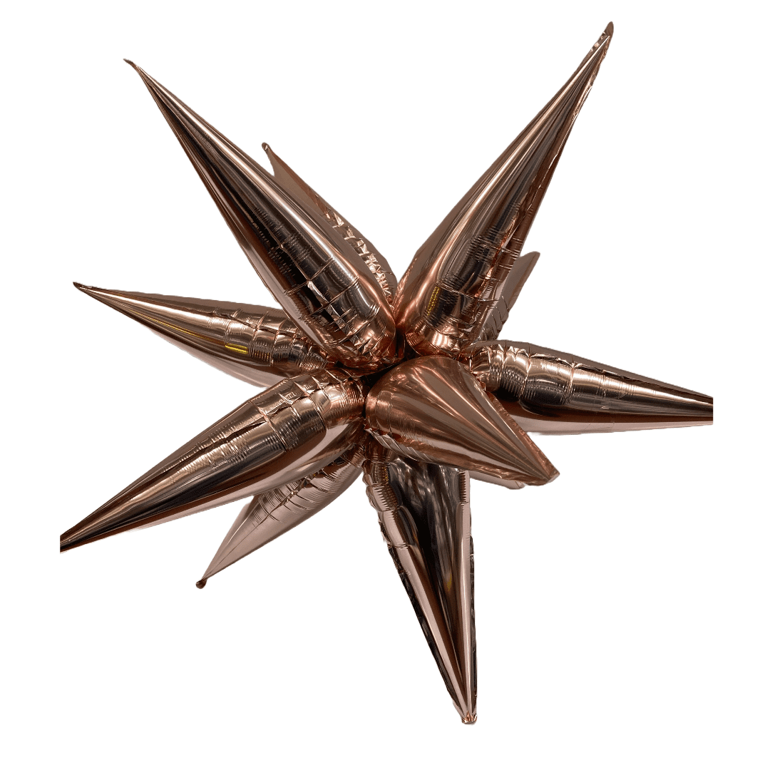 26 inch 12point Spikey Starburst Rose Gold Foil Balloon