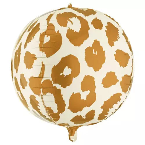 Party Deco 30 inch Matte Cheetah Spots Ball Foil Balloon