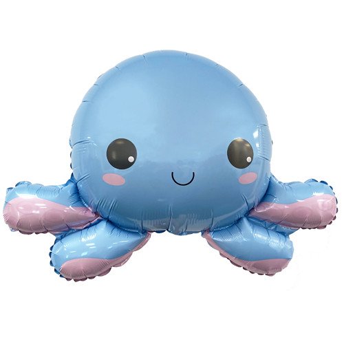 Flexmetal 31 inch Happy Octopus Foil Balloon