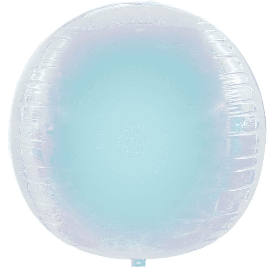 32 inch Iridescent Round Orbz Foil Balloon b