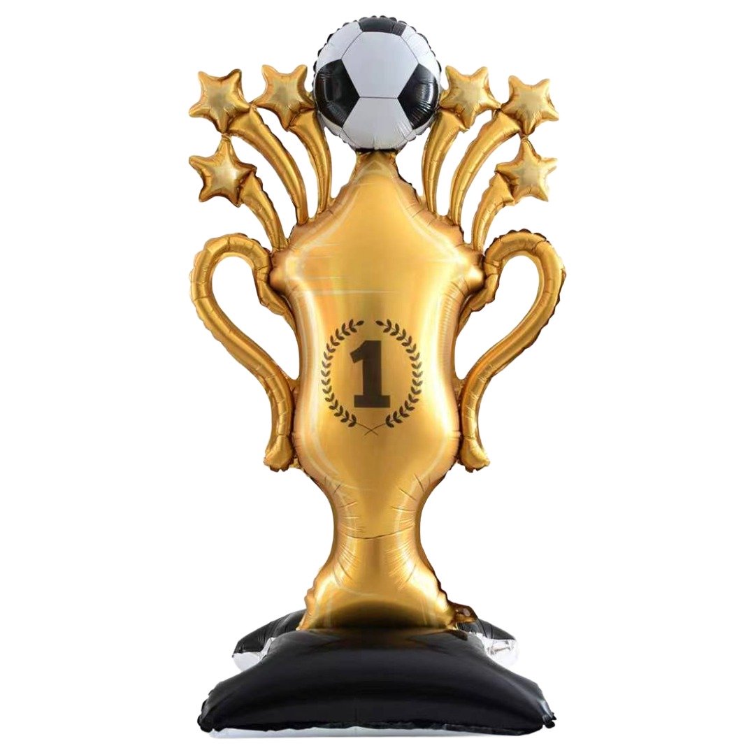 32 inch x 59 inch Giant Standing Football Trophy Tower Foil Balloon