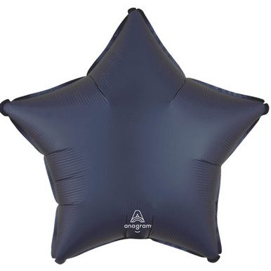 Anagram 18 inch Satin Luxe Navy Star Foil Balloon