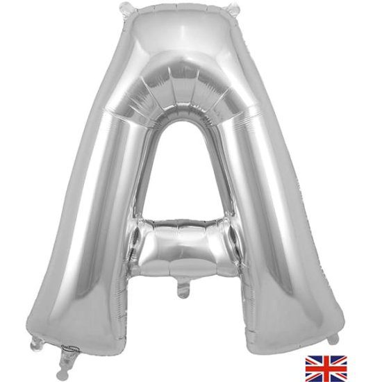 Oaktree 34 inch Letter A Silver Foil Balloon _604803-silver-a-letterjpg.image.200x200