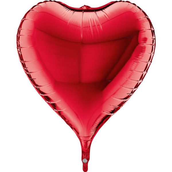 17 inch 3D Red Heart Foil Balloon (1)