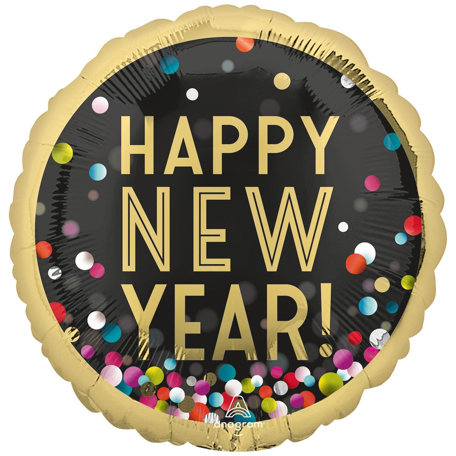 Amscan Colour Confetti New Year Jumbo Foil Balloon_4378201