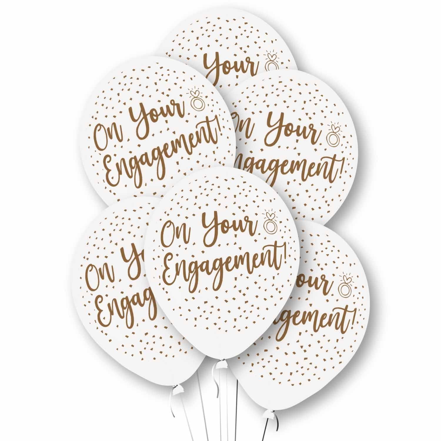 Amscan 11 inch Engagement Confetti Latex Balloons_73090-9912770-1-3-1500+