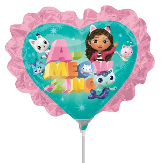 Amscan 14 inch Gabbys Dollhouse Heart Mini Foil Balloon (Air Filled)_4553302-gabbys-dollhouse-air-filljpg.image.550x550
