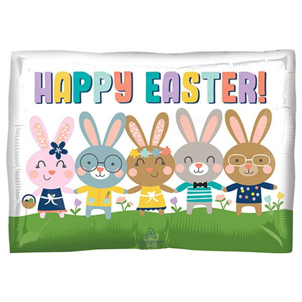 Amscan 16 inch Easter Happy Bunnies Foil Balloon_4234601