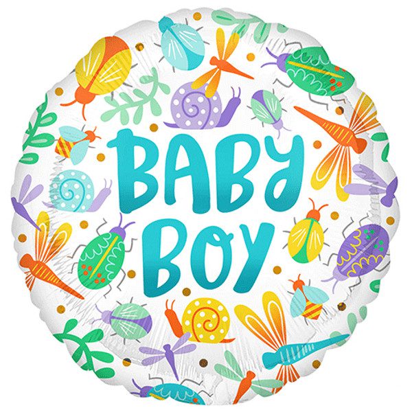 Amscan 18 inch Baby Boy Colourful Bugs Foil Balloon_4165801-2-500__83795