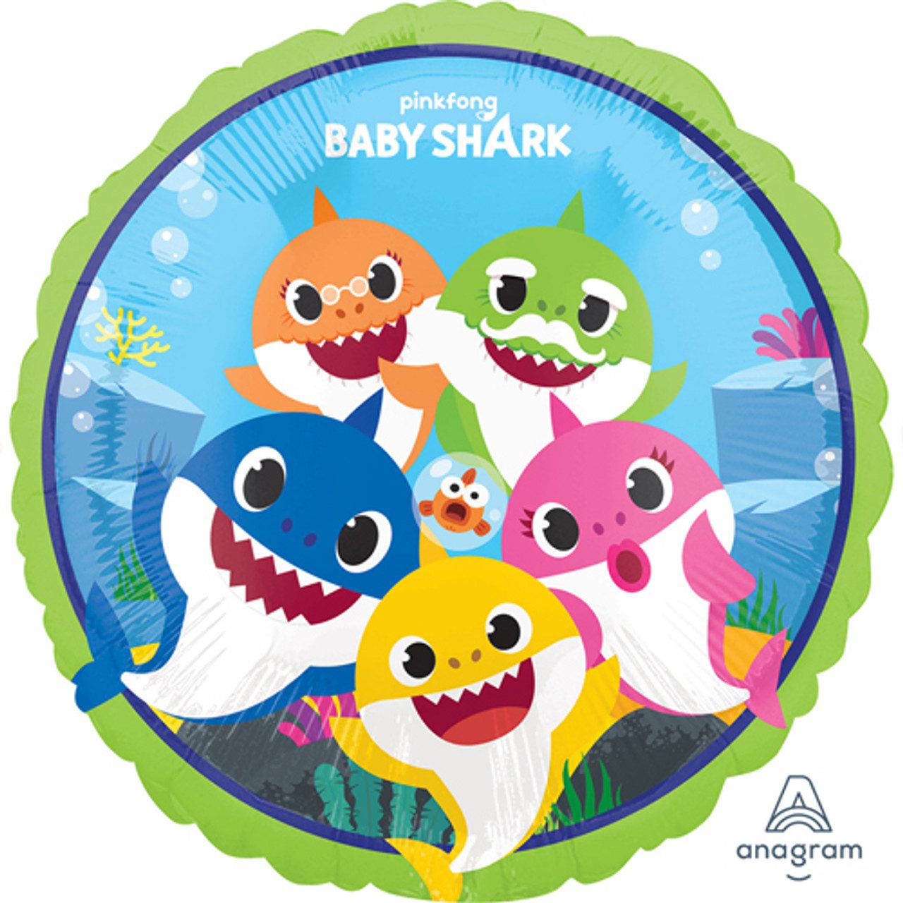 Amscan 18 inch Baby Shark Foil Balloon_4075801-500__75281