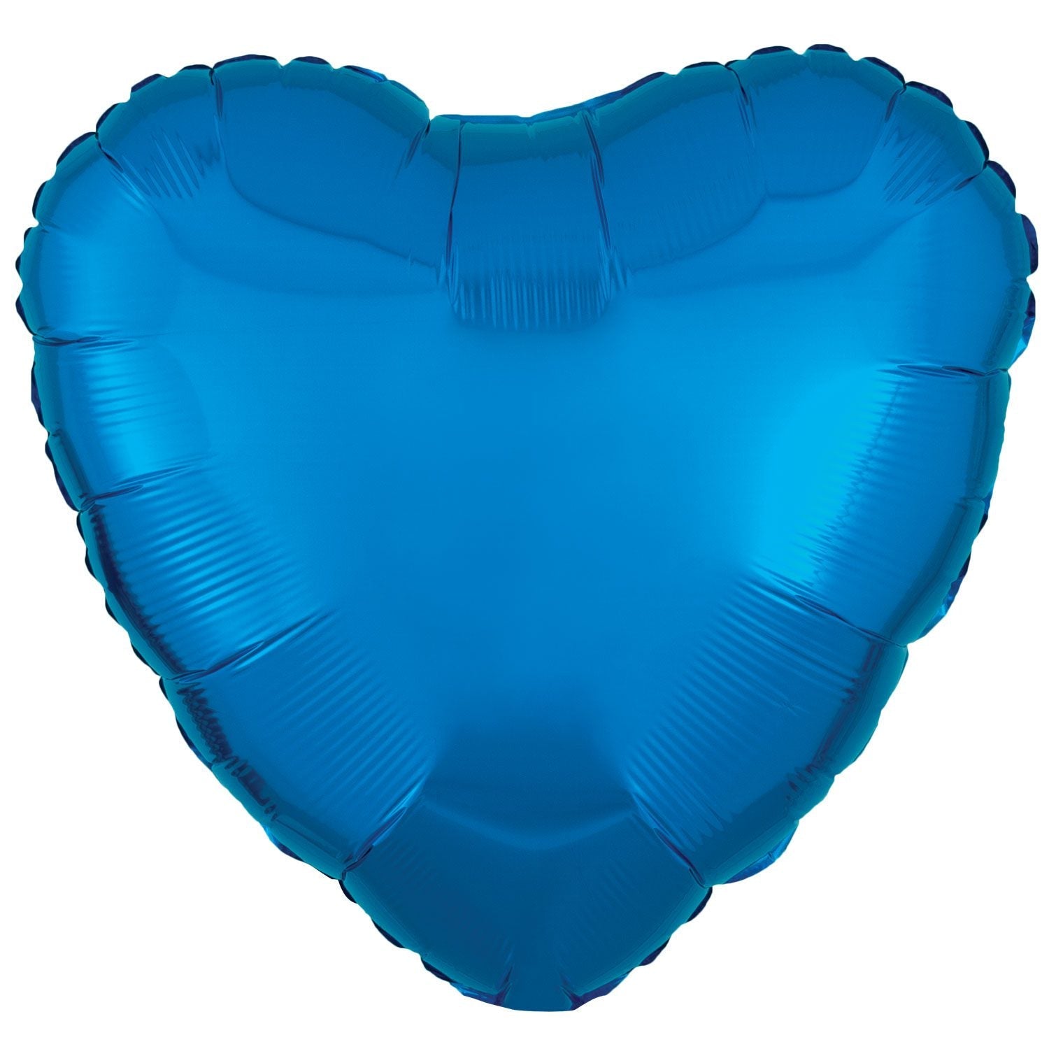Amscan 18 inch Metallic Blue Heart Foil Balloons 9914069