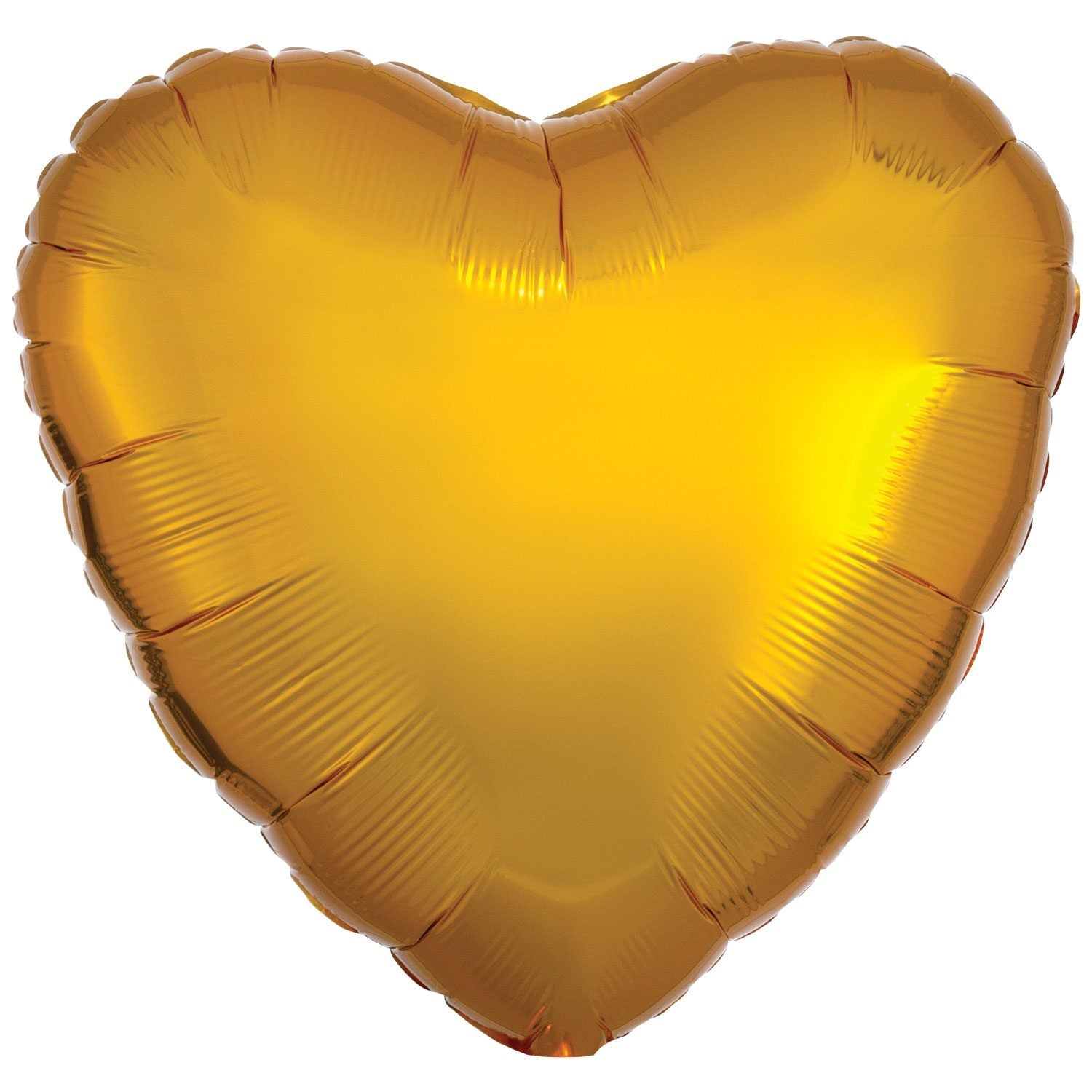 Amscan 18 inch Metallic Gold Heart Foil Balloons 9914075