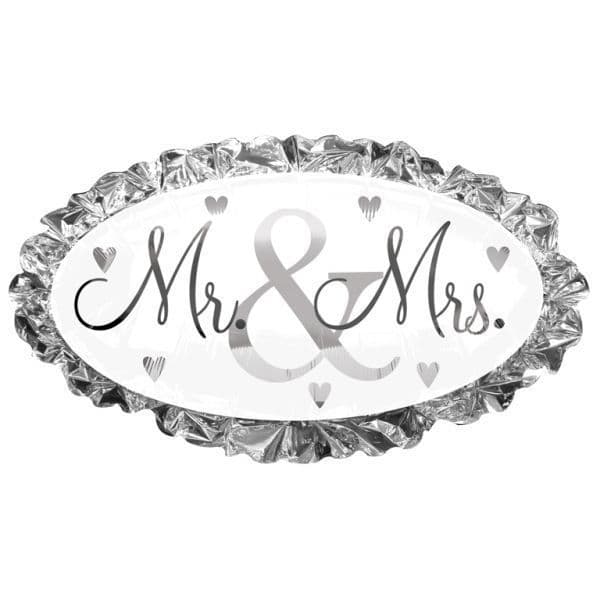 Amscan 18 inch Mr & Mrs Supershape Foil Balloon_mr.-mrs.-supershape-foil-balloon-19-x-32--1249-p
