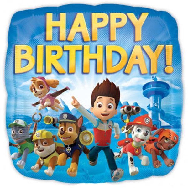 Amscan 18 inch Paw Patrol Happy Birthday Square Foil Balloon_3018001-paw-patrol-hbdy-500__59260