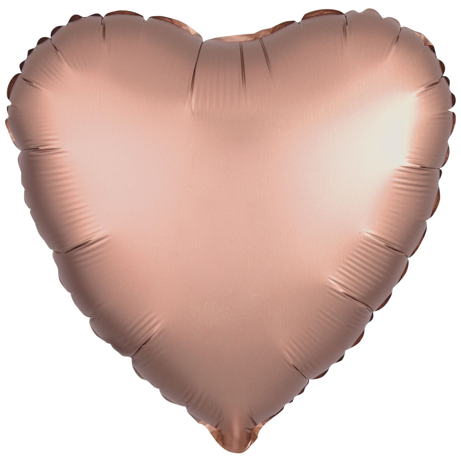 Amscan 18 inch Rose Gold Heart Foil Balloons 9914093