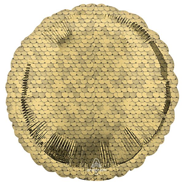 Amscan 18 inch Sequins Gold Foil Balloon_4219901-500__23571