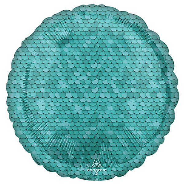 Amscan 18 inch Sequins Ocean Blue Foil Balloon_4219501-500__54618