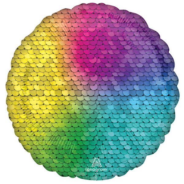 Amscan 18 inch Sequins Rainbow Foil Balloon_4219701-500__19599